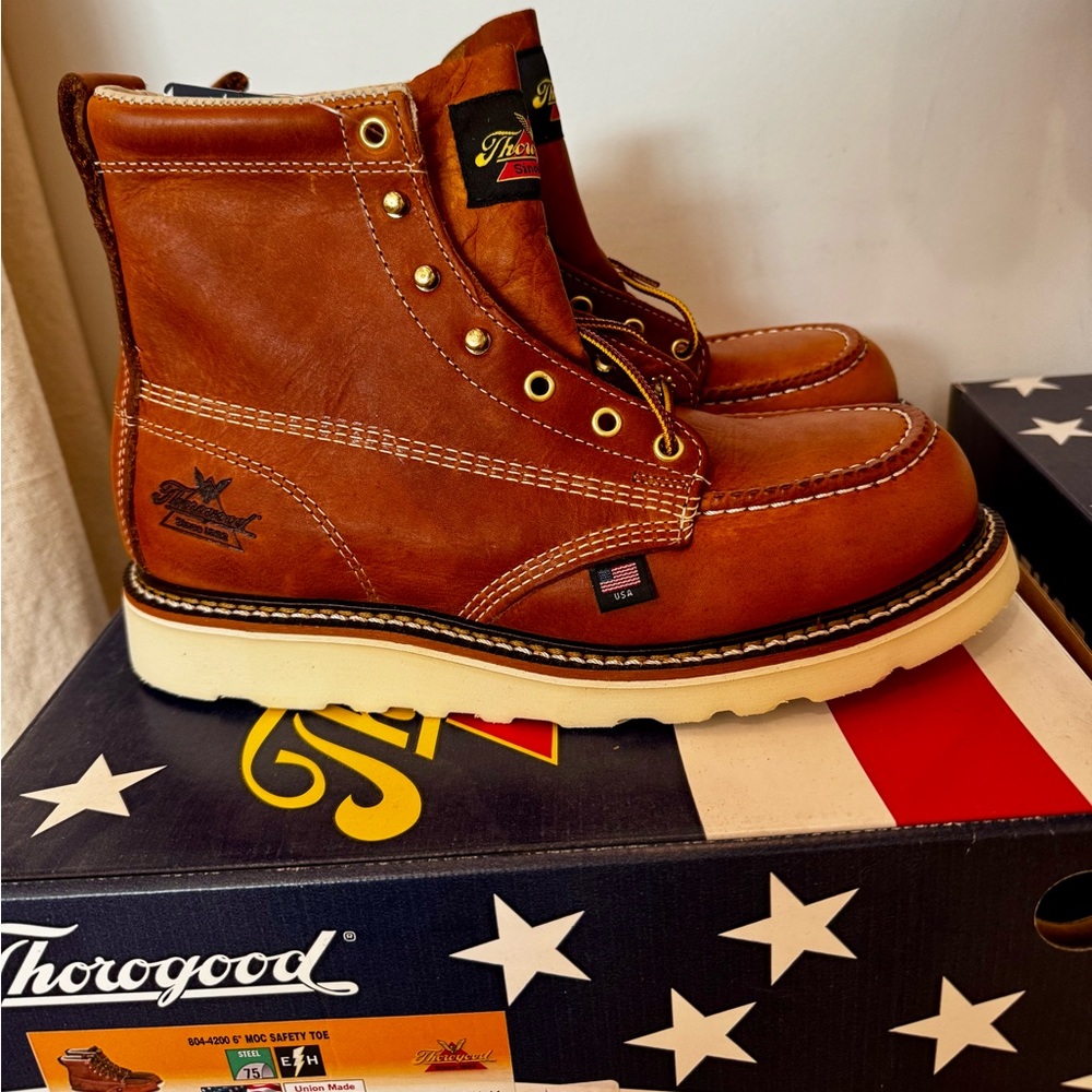 Thorogood steel toe boots